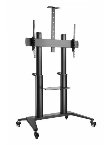 Vivolink Mobile Stand Trolley black VESA upto VESA 1000x600 140kg Capacity, Black - 7