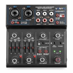 Vonyx VMM401 mezclador de 4 canales con USB , bluetooth y efecto echo - 1 2