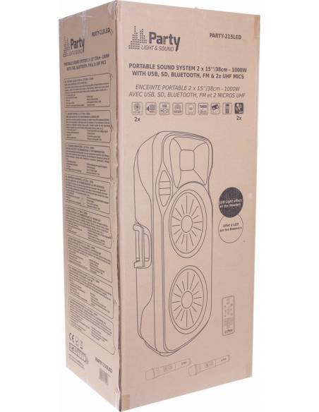 PARTY LIGHT & SOUND Altavoz PARTY 215-LED MKII - 3