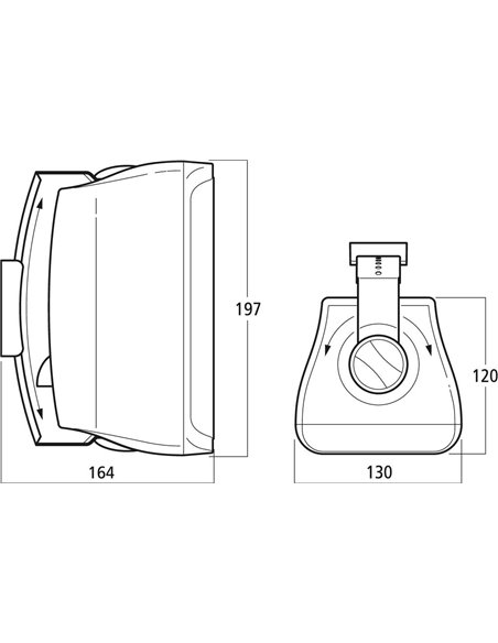 Monacor WALL-04T/SW Pareja de recintos para megafonía de 2 vías