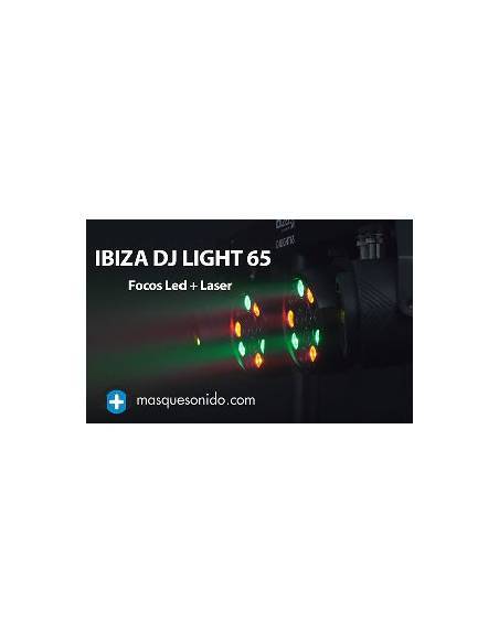 IBIZA LIGHT  DJ LIGHT 65 -Barra de luces 2 leds + 2 laser - 8