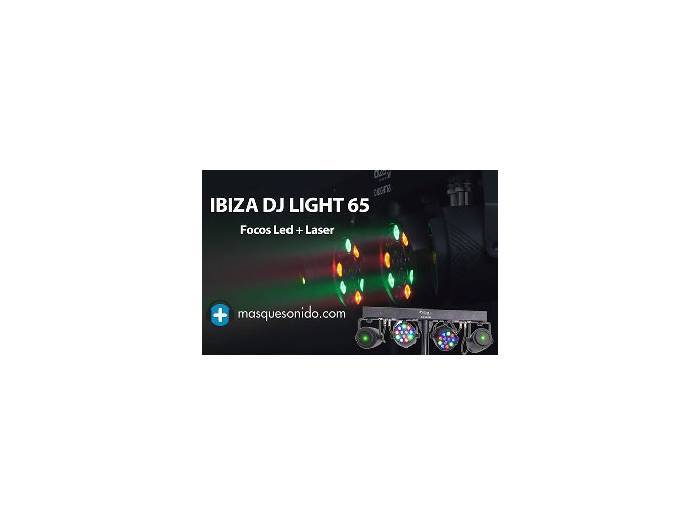 IBIZA LIGHT  DJ LIGHT 65 -Barra de luces 2 leds + 2 laser - 9