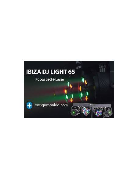 IBIZA LIGHT  DJ LIGHT 65 -Barra de luces 2 leds + 2 laser - 9