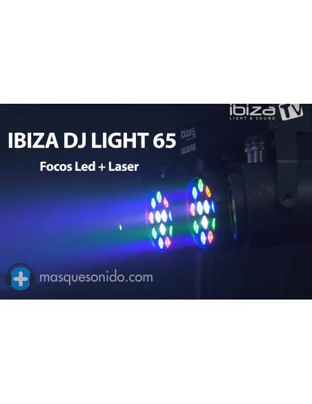 IBIZA LIGHT  DJ LIGHT 65 -Barra de luces 2 leds + 2 laser - 6