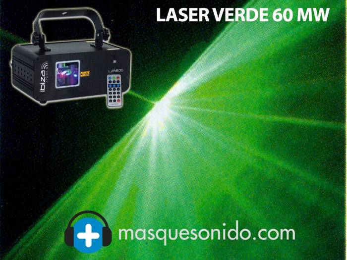Ibiza Light LZR60G - LASER VERDE 60MW - 6