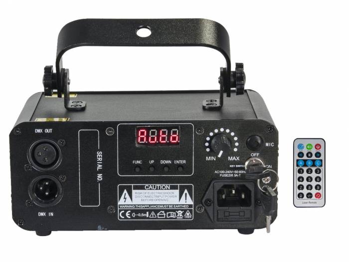 Ibiza Light LZR250RGY -  LASER ROJO-VERDE-AMARILLO 250MW - 4