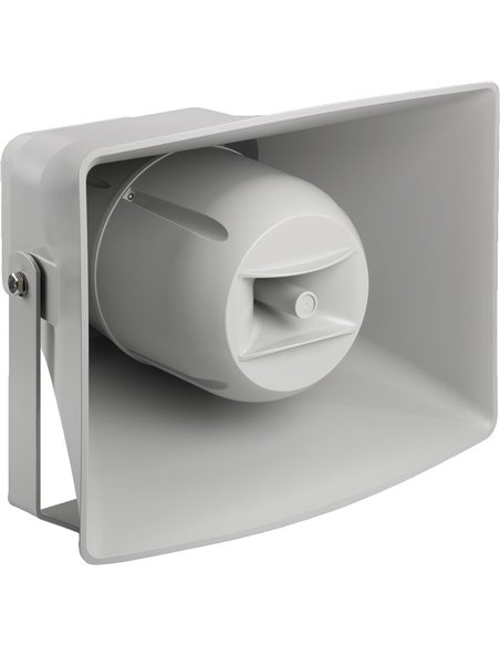 Monacor IT-400DTM Altavoz de cámara de compresión activa resistente a la intemperie (bocina musical) con tecnología de 2 vías