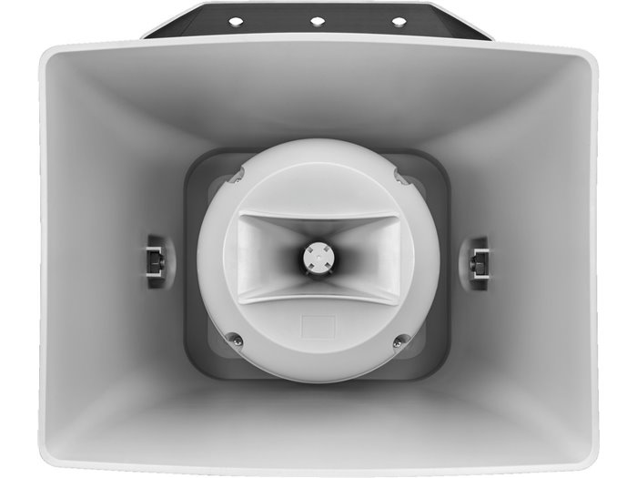 Monacor IT-400DTM Altavoz de cámara de compresión activa resistente a la intemperie (bocina musical) con tecnología de 2 vías