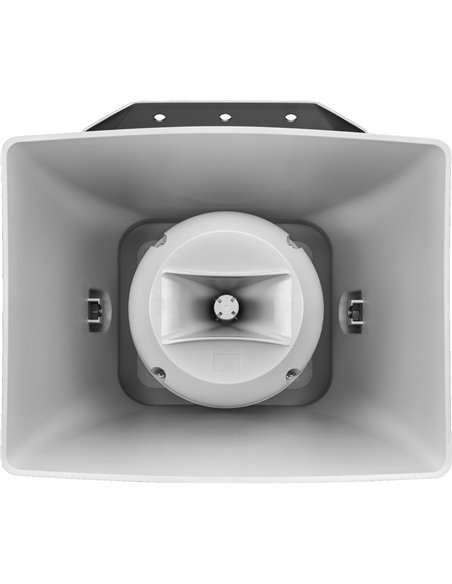 Monacor IT-400DTM Altavoz de cámara de compresión activa resistente a la intemperie (bocina musical) con tecnología de 2 vías
