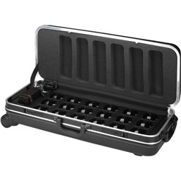 Monacor ATS-36C Maleta de transporte con función inteligente de carga rápida PWM,