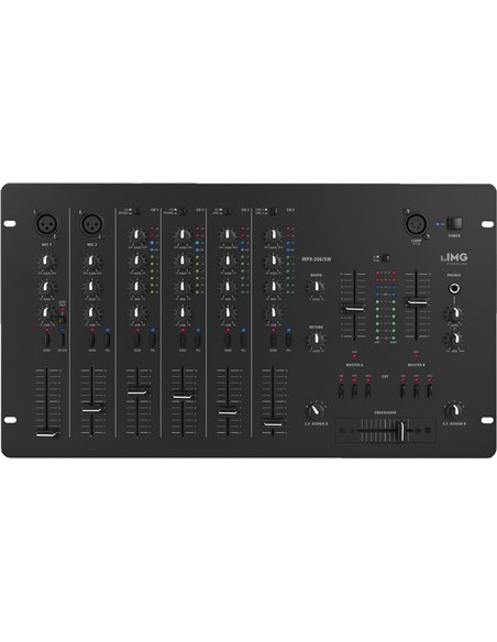 Monacor MPX-206/SW Mezclador estéreo de 6 canales