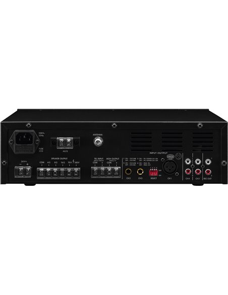 Monacor PA-806DAP Amplificador mezclador para megafonía de clase D mono,