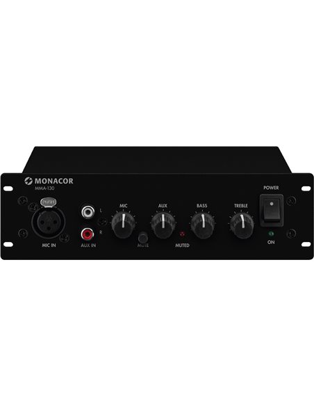Monacor MMA-130 Amplificador mezclador para megafonía de clase D mono,