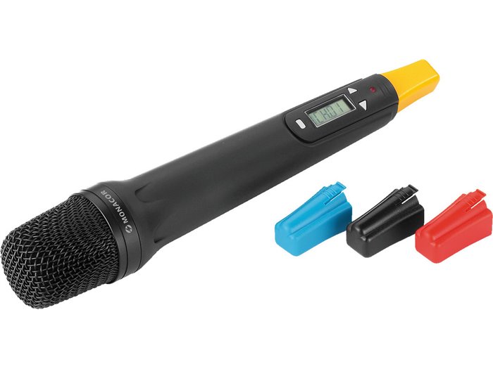 Monacor TXA-800HT Micrófono de mano con emisor multifrecuencia integrado