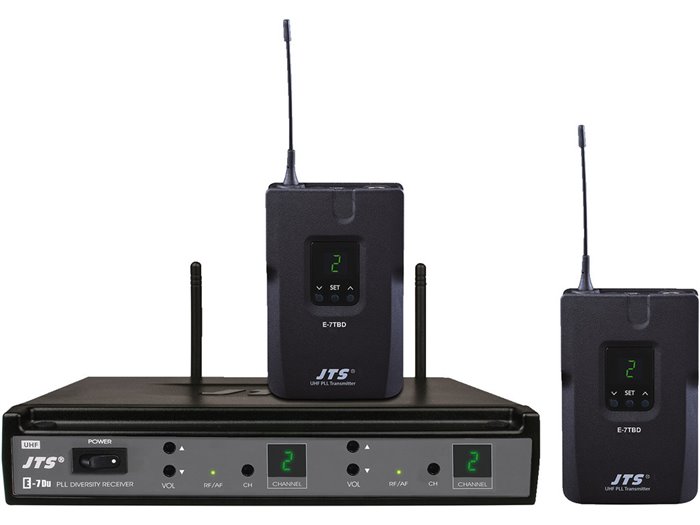 Monacor E-7BPSETD/5 Conjunto de transmisión de audio PLL UHF,