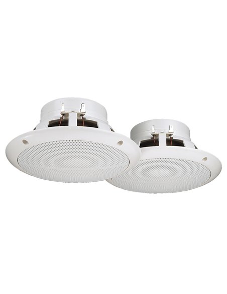 Monacor SPE-265/WS Par de altavoces empotrables, 30 W