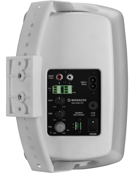 Monacor WALL-05SET/WS Sistema activo de 2 vías estéreo, 2x 30 W