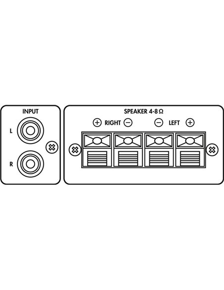 Monacor SA-200 Amplificador estéreo universal, 100 W