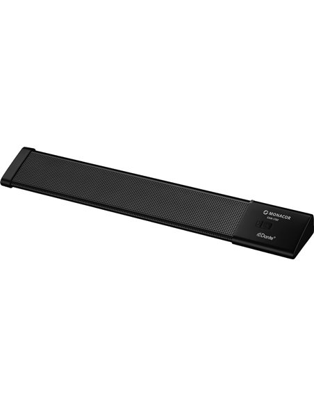 Monacor EAM-17DT Micrófono de mesa PTT para megafonía con módulo Dante
sup®/sup integrado