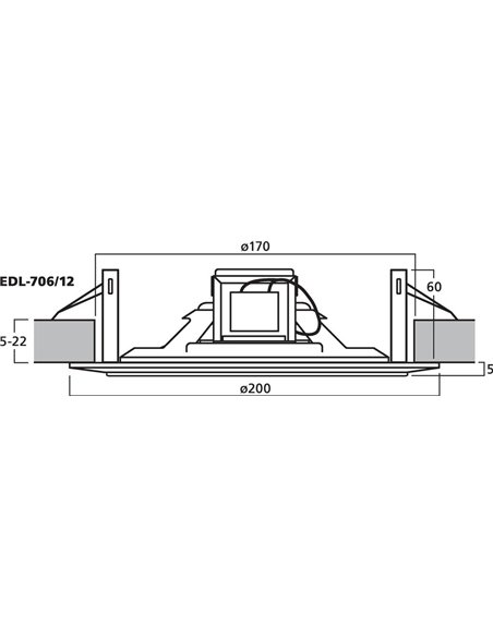 Monacor EDL-706/12 Altavoz de techo para megafonía