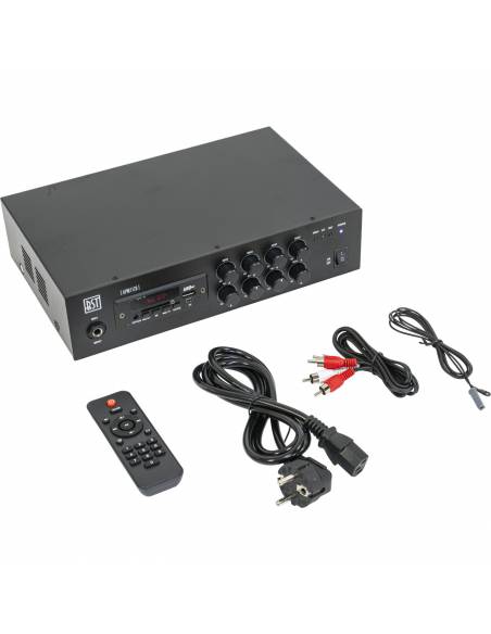 APM1120 AMPLIFICADOR-MEZCLADOR PA COMPACTO 120W CON USB, SD, BLUETOOTH, FM Y MANDO A DISTANCIA - 3