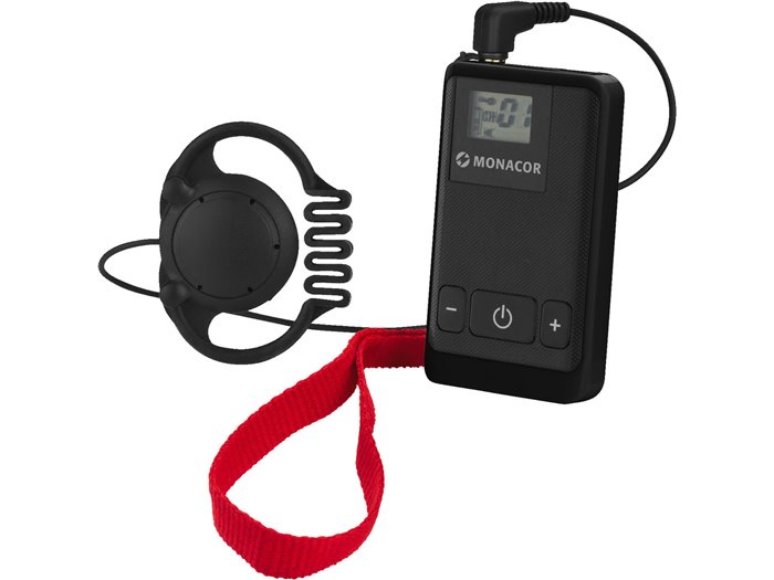 Monacor ATS-22R Sistema de Transmisión de Voz Digital de 16 canales, 863-865 MHz