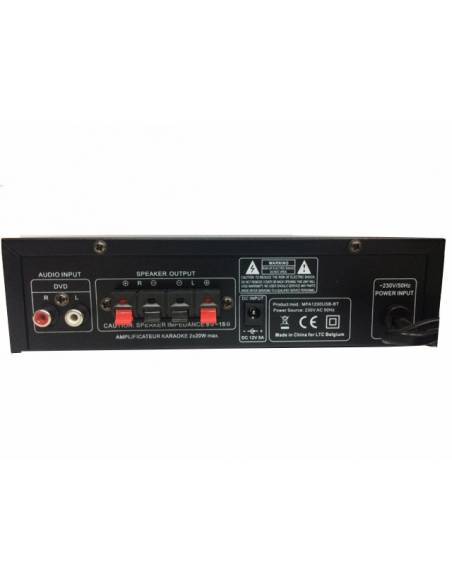 LTC MFA1200USB BT BL Negro - Amplificador Karaoke Bluetooth 2X50W - 5