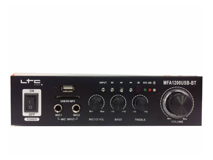 LTC MFA1200USB BT BL Negro - Amplificador Karaoke Bluetooth 2X50W - 7