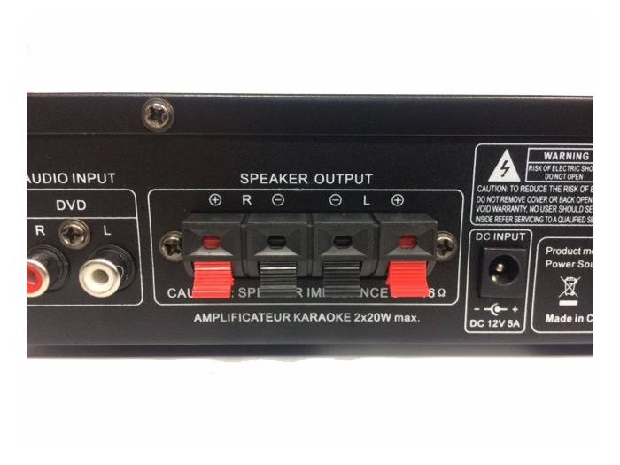 LTC MFA1200USB BT BL Negro - Amplificador Karaoke Bluetooth 2X50W - 8