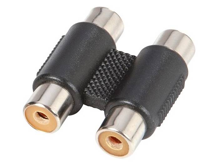 Adam Hall Adaptador de 2 RCA hembra a 2 RCA hembra - 7552 - 1