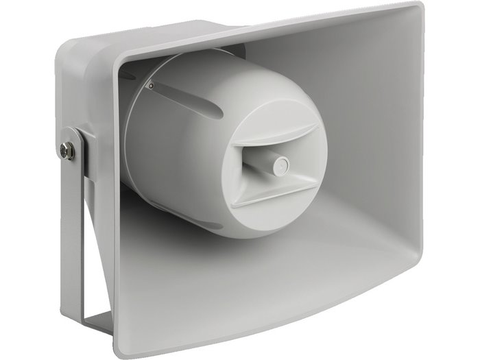 Monacor IT-400DTM Altavoz de cámara de compresión activa resistente a la intemperie (bocina musical) con tecnología de 2 vías