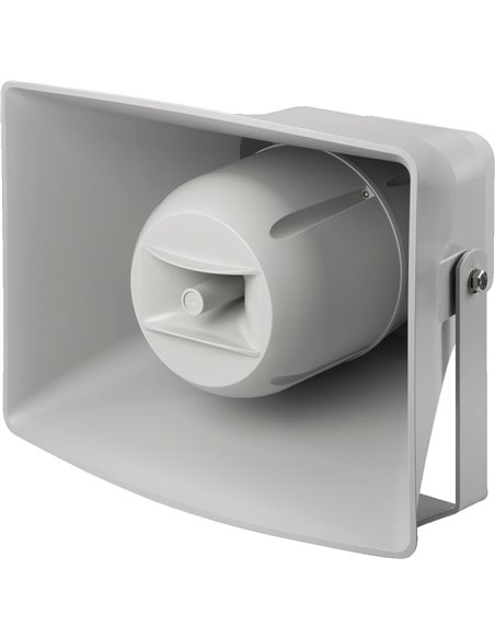 Monacor IT-400DTM Altavoz de cámara de compresión activa resistente a la intemperie (bocina musical) con tecnología de 2 vías