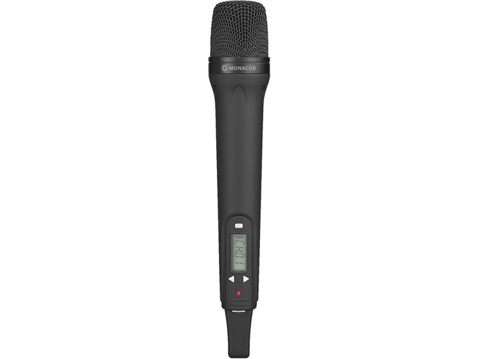 Monacor TXA-800HT Micrófono de mano con emisor multifrecuencia integrado