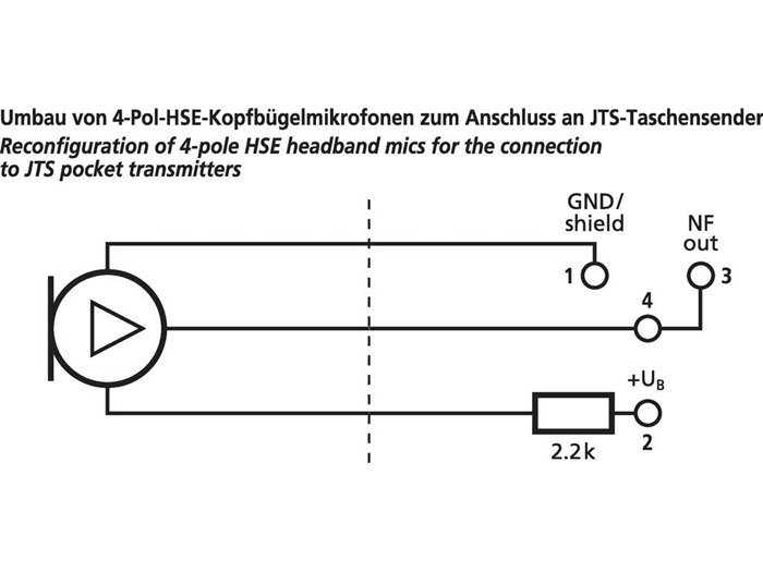 Monacor HSE-310/SK Micrófono de cabeza profesionale,
