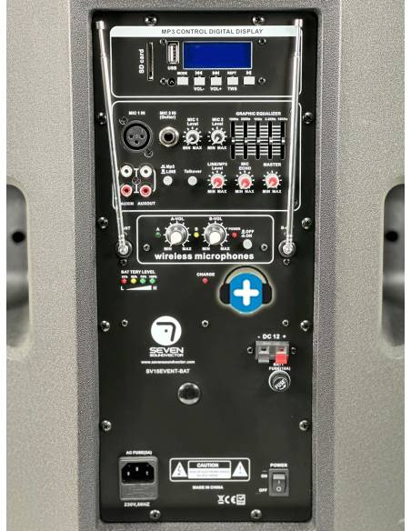 SV15EVENT-BAT-TWS  Altavoz Portatil con Bateria larga duracion y Microfonia 1000w - 9