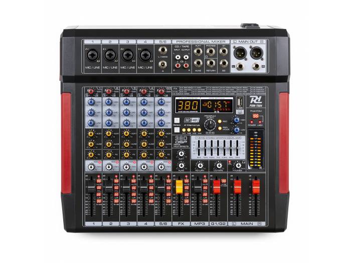 POWER DYNAMIC PDM-T604 MEZCLADOR DE DIRECTO 6 CANALES DSP/MP3 - 2
