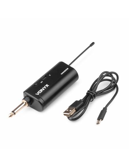 VONYX   WM552B Micrófono de petaca inalámbrico UHF dual plug-and-play - 5