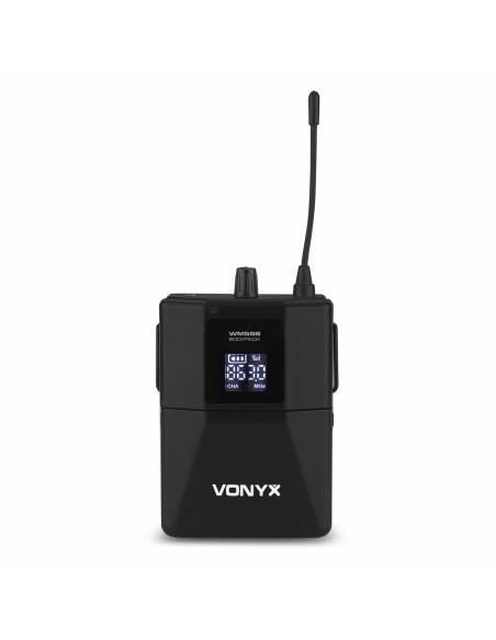 VONYX   WM552B Micrófono de petaca inalámbrico UHF dual plug-and-play - 7