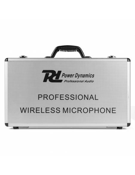 POWER DYNAMIC  PD524B Juego de micrófono inalámbrico UHF con 4 micrófonos de petaca - 2