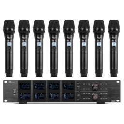 Power Dynamics   PD528 Set de micrófono inalámbrico UHF con 8 micrófonos de mano - 6