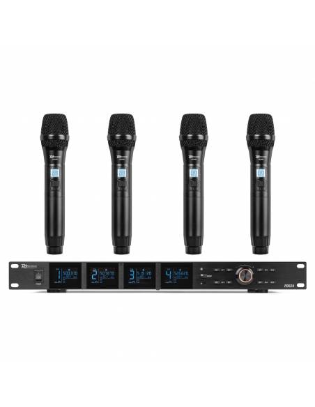 Power Dynamics PD524 Set de micrófono inalámbrico UHF con 4 micrófonos de mano - 1