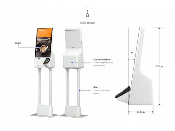 Samsung self-service screen KIOSKO, OS Tizen, 24", Wi-Fi - 16