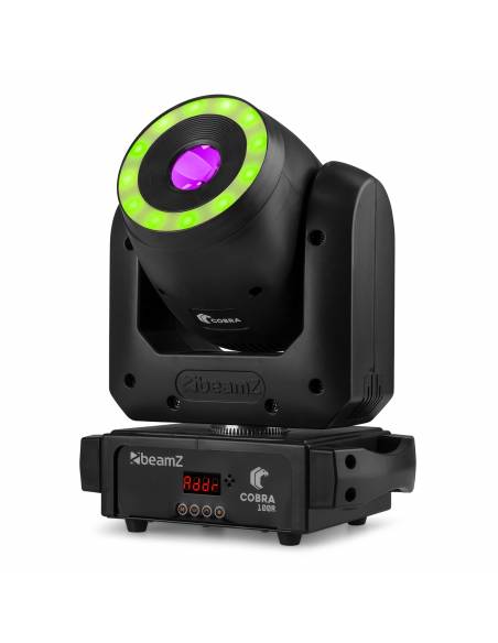 Beamz  Cobra 100R LED Cabeza móvil Spot con Anillo - 12