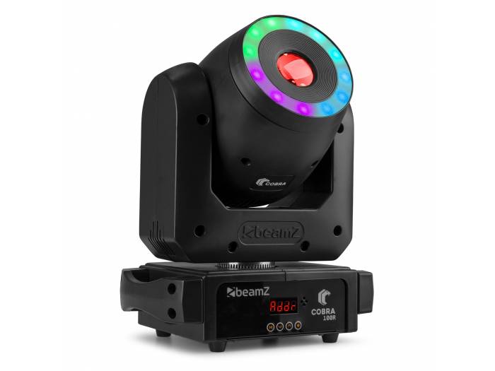 Beamz  Cobra 100R LED Cabeza móvil Spot con Anillo - 13