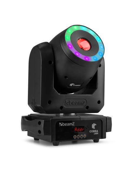Beamz  Cobra 100R LED Cabeza móvil Spot con Anillo - 13