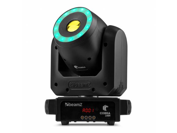 Beamz  Cobra 100R LED Cabeza móvil Spot con Anillo - 14