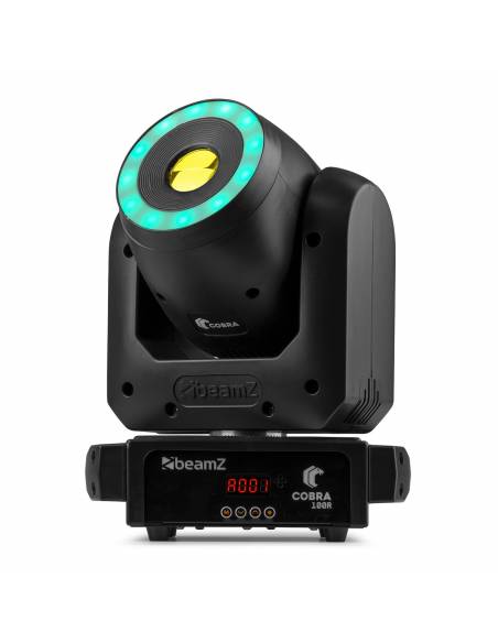 Beamz  Cobra 100R LED Cabeza móvil Spot con Anillo - 14