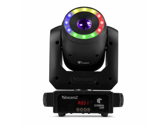 Beamz  Cobra 100R LED Cabeza móvil Spot con Anillo - 15