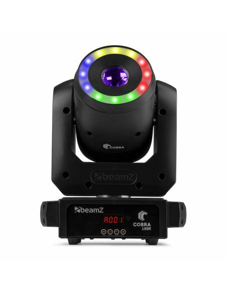 Beamz  Cobra 100R LED Cabeza móvil Spot con Anillo - 15