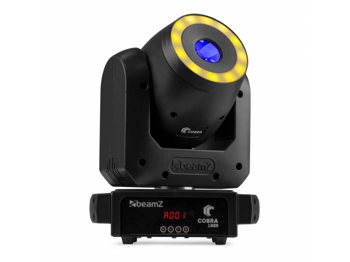 Beamz  Cobra 100R LED Cabeza móvil Spot con Anillo - 16